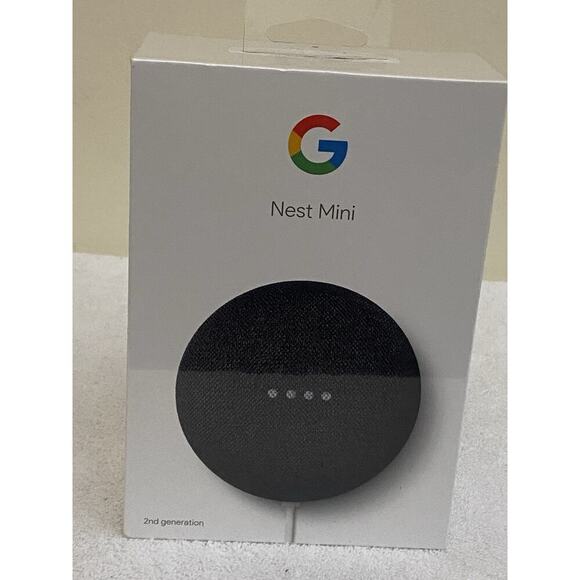Google Nest Mini (2nd Generation) Smart Speaker - Charcoal - Picture 1 of 5